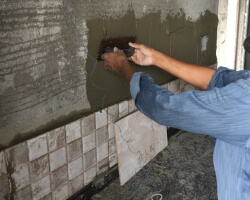For fixing Ceramic Tiles above kitchen ota